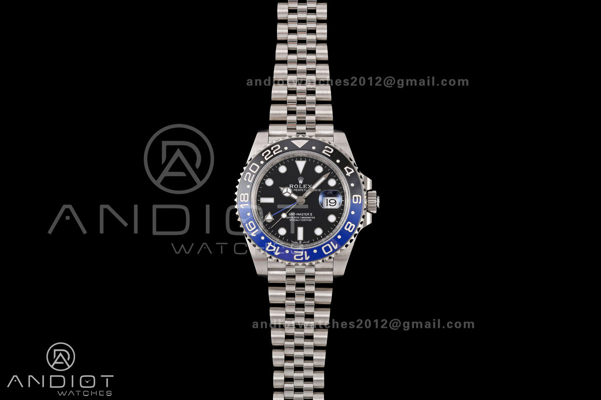 GMT-Master II 126710 BLNR 904L Steel RWF 1:1 Best Edition on Jubilee Bracelet JH3285 (Free Sprung)